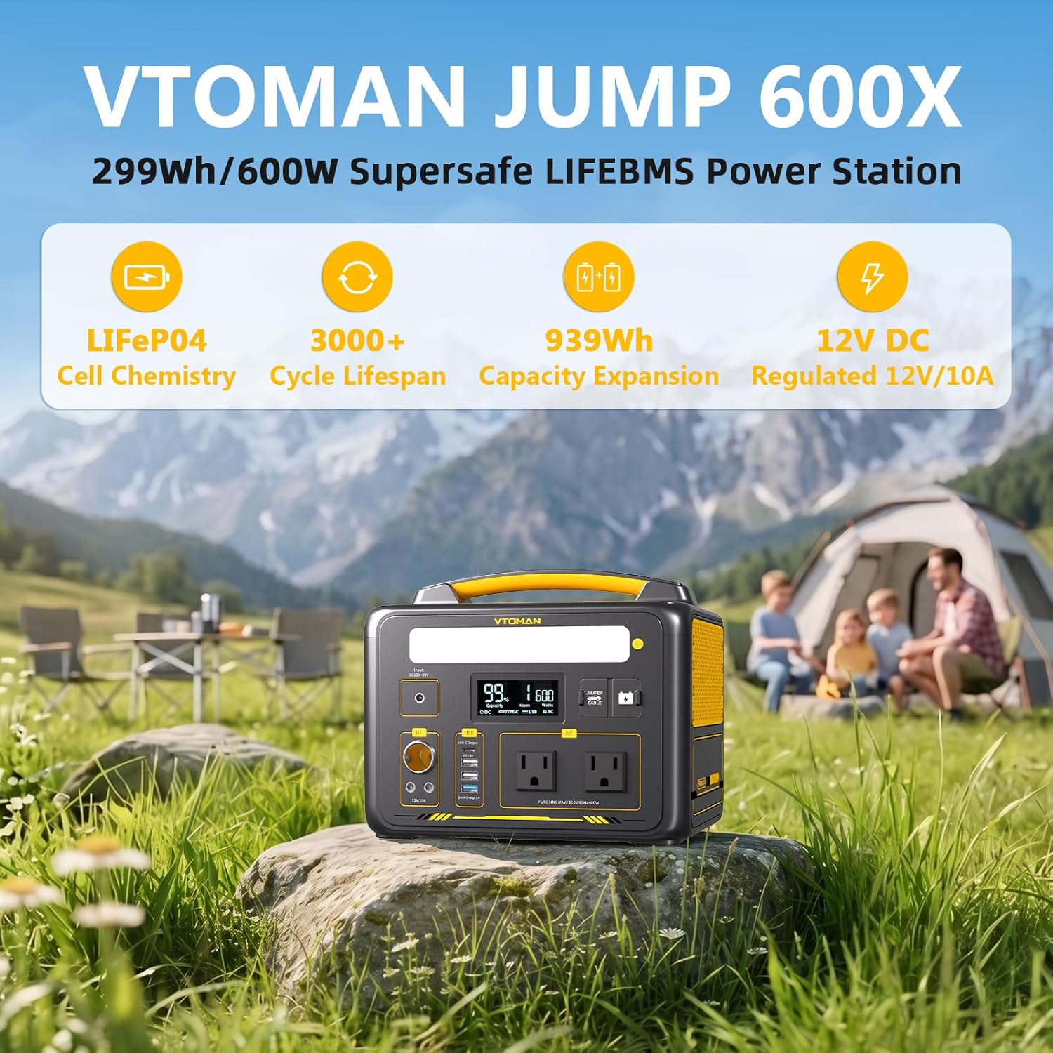 VTOMAN Jump 600X Portable Power Station 600W